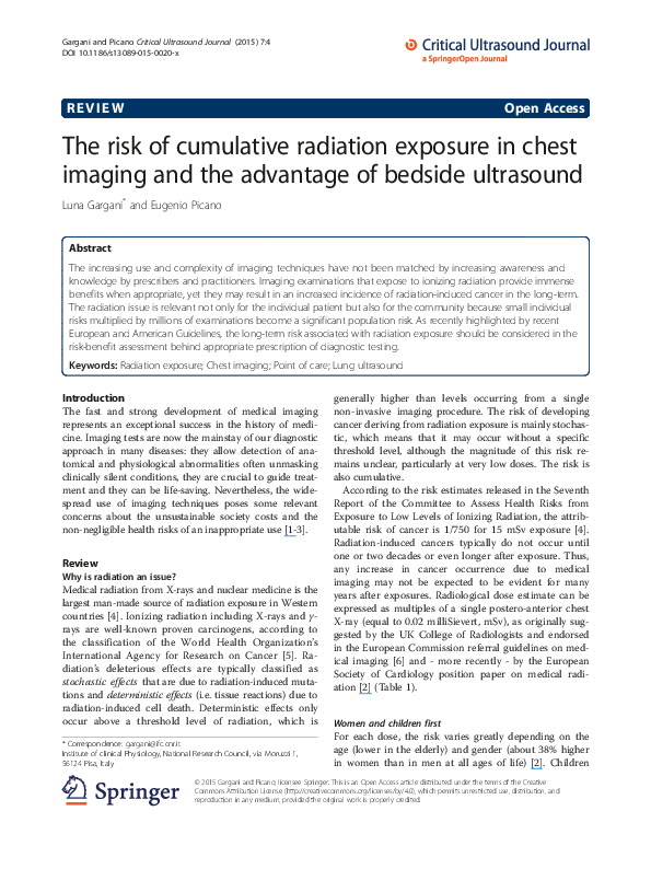 Radiation exposure limits chart picture