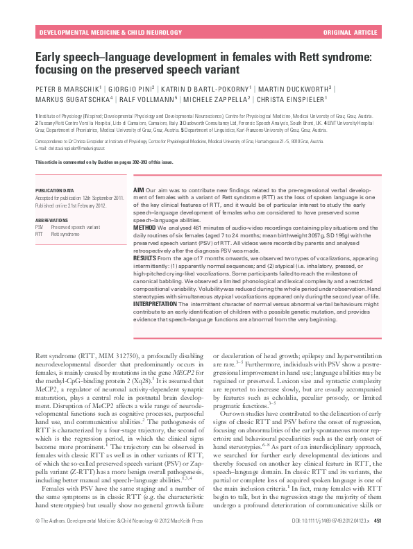 Rhett's syndrome symptoms picture