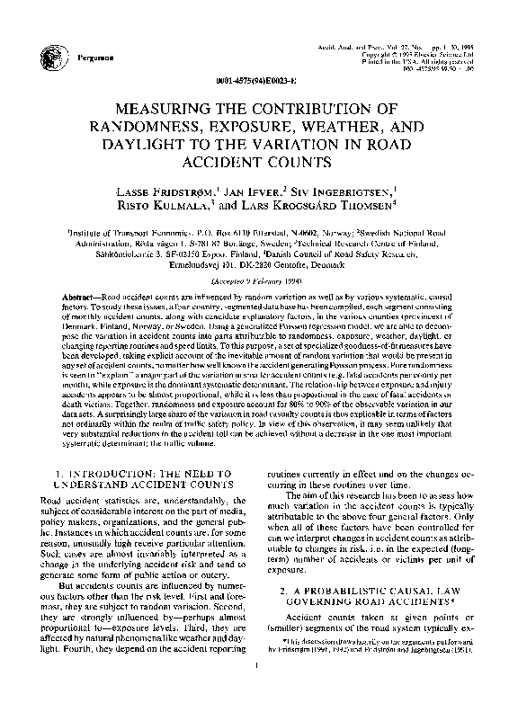 (PDF) Measuring the contribution of randomness, exposure, weather, and ...