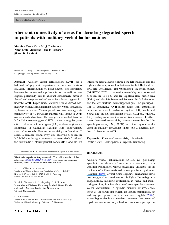 Auditory hallucination essay picture