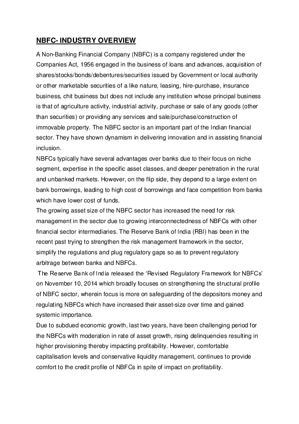 Non banking financial institutions examples picture