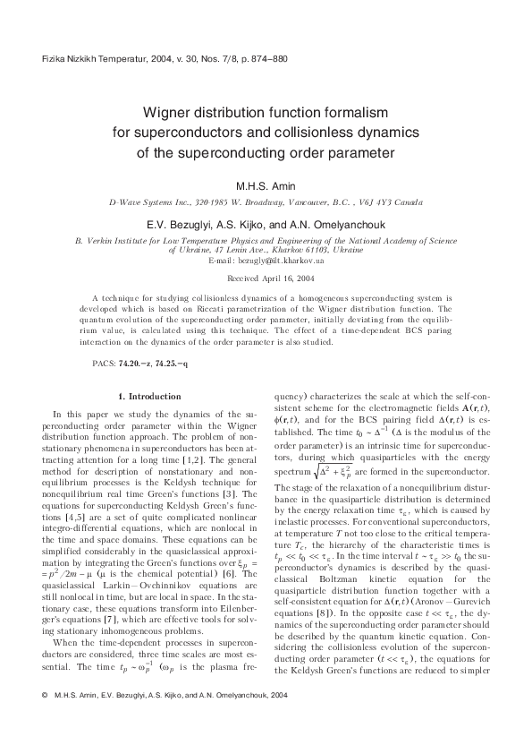 (PDF) Wigner distribution function formalism for superconductors and ...