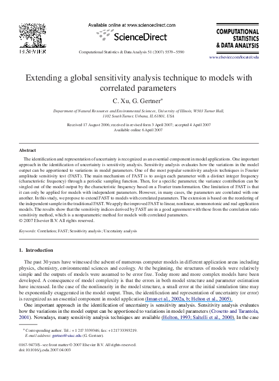 (PDF) Extending a global sensitivity analysis technique to models with ...