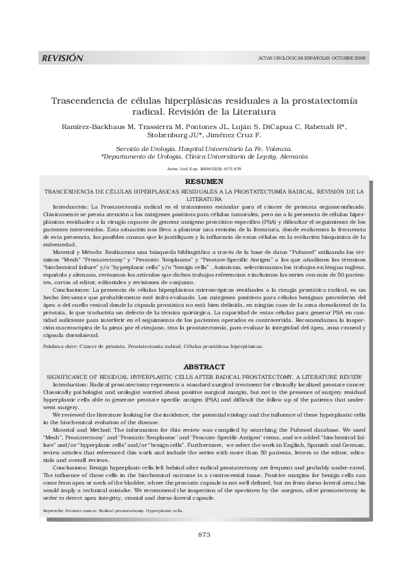 próstata con impronta vesvical en los límites