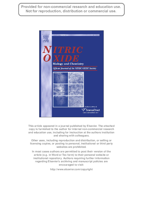 (PDF) NO detection in biological samples Differentiation of 14NO and