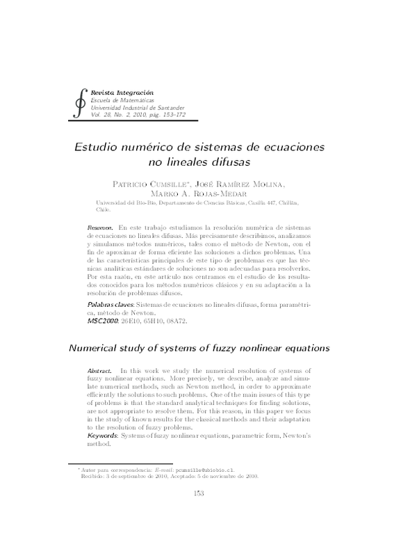 (PDF) Numerical study of systems of fuzzy nonlinear equations