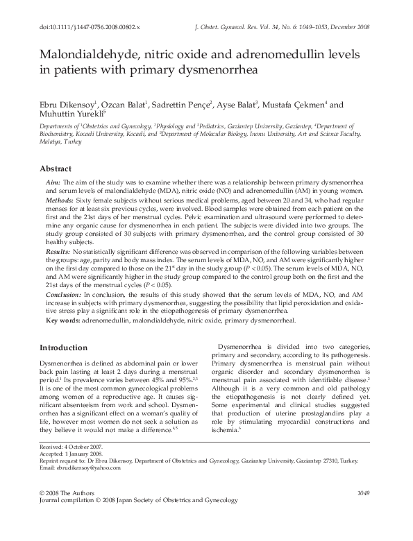 Dysmenorrhea ppt image