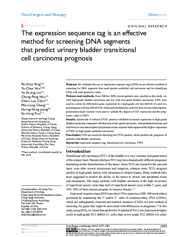 (PDF) The expression sequence tag is an effective method for screening ...