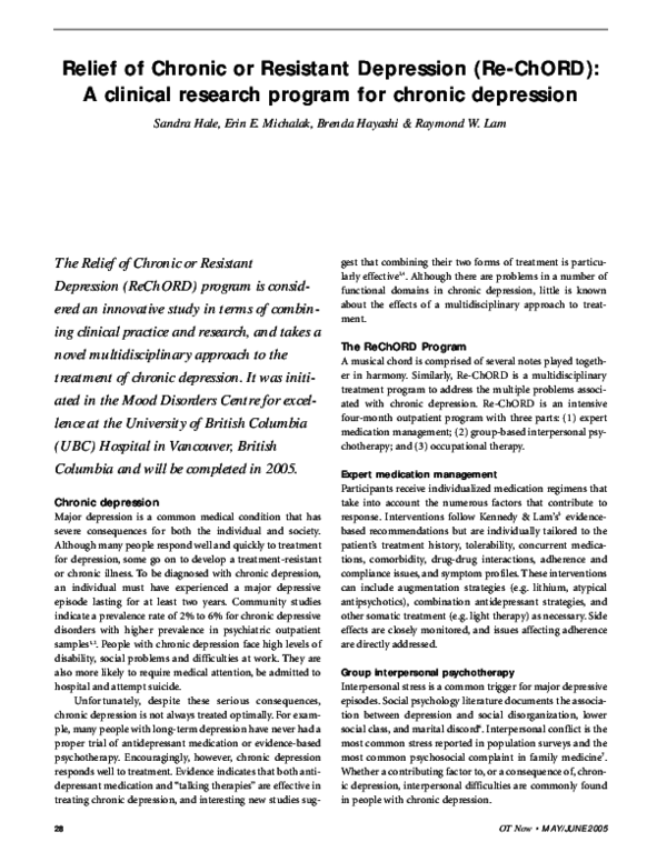 Chronic depression essay 04 picture