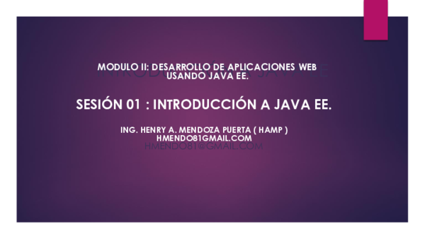 (PDF) INTRODUCCIÓN A JAVA EE MODULO II: DESARROLLO DE APLICACIONES WEB ...