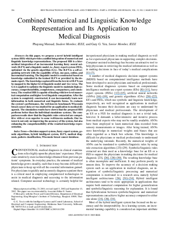 (PDF) Combined numerical and linguistic knowledge representation and ...
