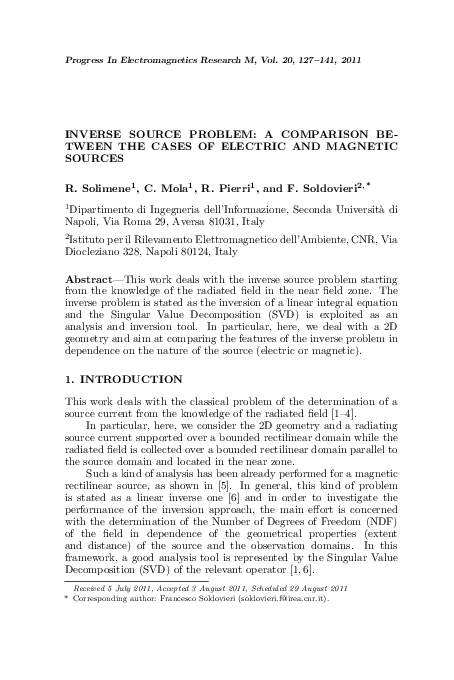 (PDF) A comparison between the cases of electric and magnetic sources ...