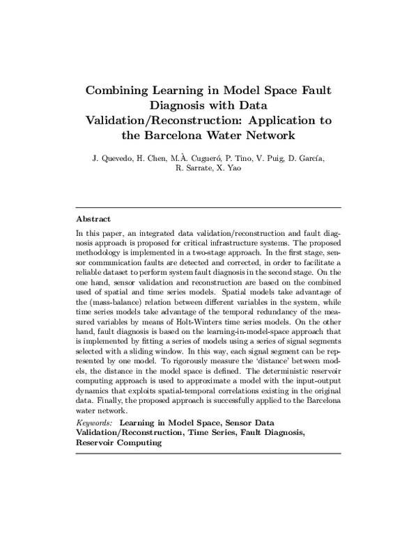 (PDF) Combining learning in model space fault diagnosis with data ...