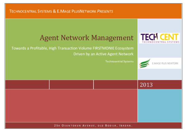 (PDF) Agent Network Management Towards a Profitable, High Transaction ...