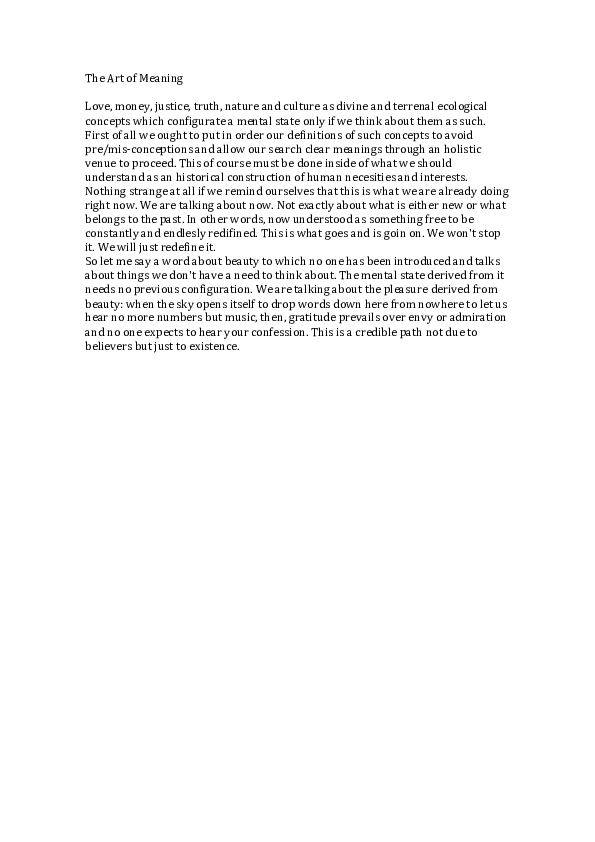 (PDF) The Art of Meaning Jules Andre Academia.edu