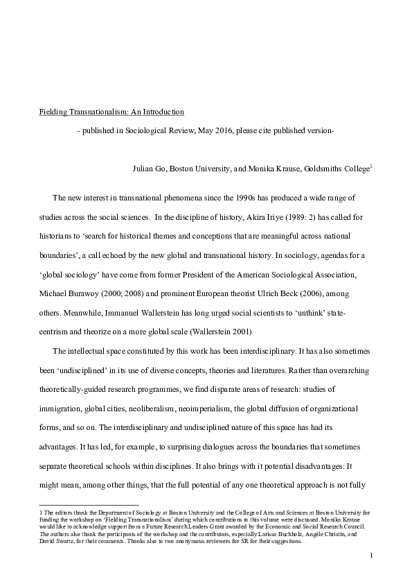 Transnational globalization picture