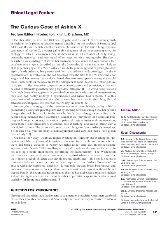 (PDF) The Curious Case of Ashley X Debjani Mukherjee and Walton Schalick Academia.edu