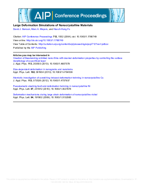 Nanocrystalline materials essay picture