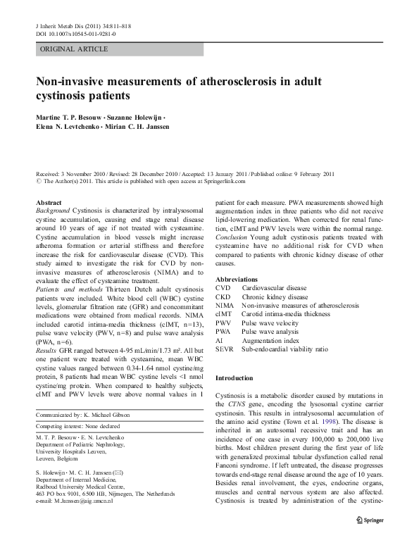 Cystinosis essay 07 picture