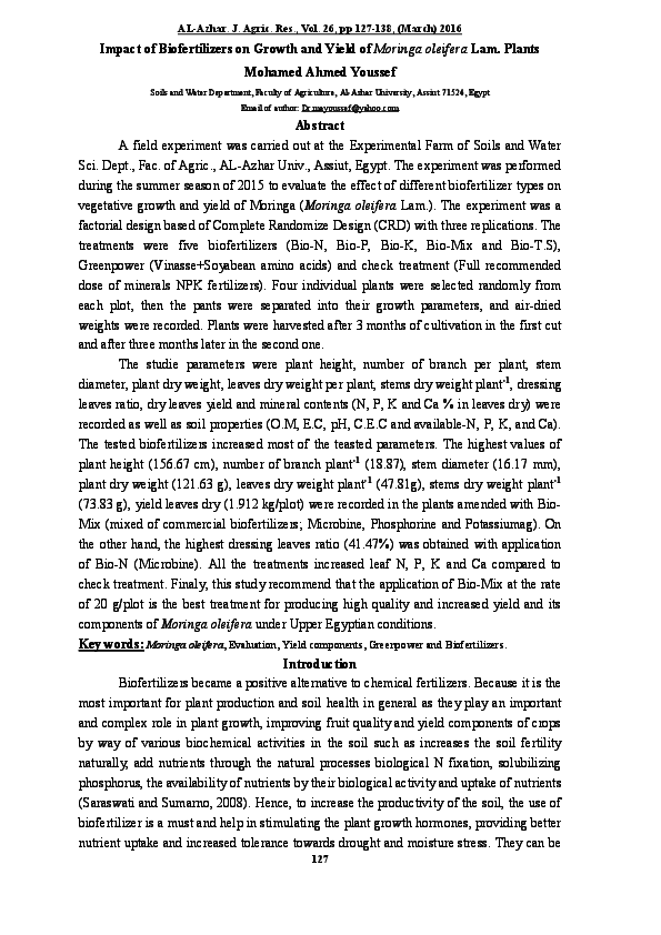 Biofertilizers essay image