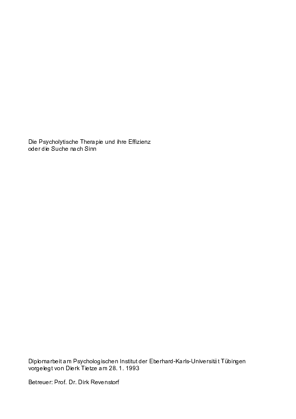 Gruppentherapie datiert