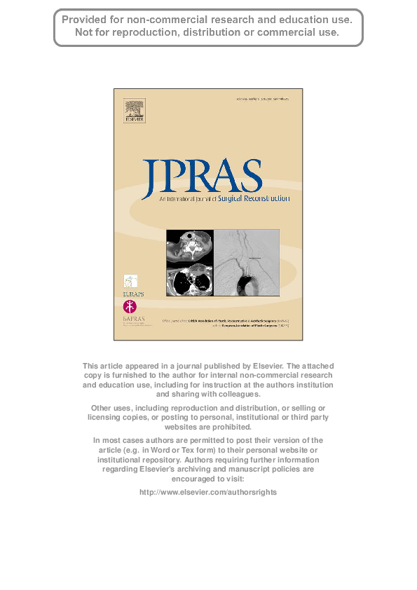 (PDF) Lateral arm reconstruction with posterior radial collateral