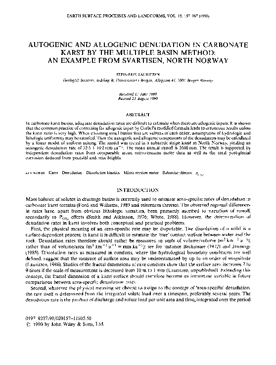 Denudation processes essay picture