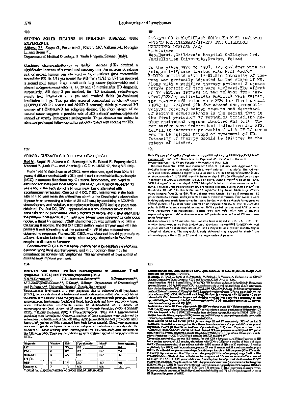 (PDF) Primary cutaneous B-cell lymphoma (CBCL)