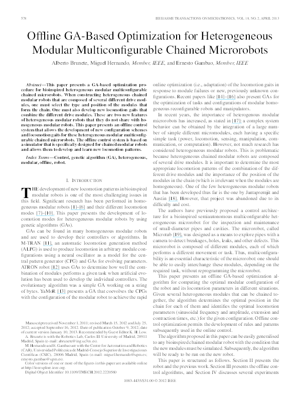 (PDF) Offline GA-Based Optimization for Heterogeneous Modular ...