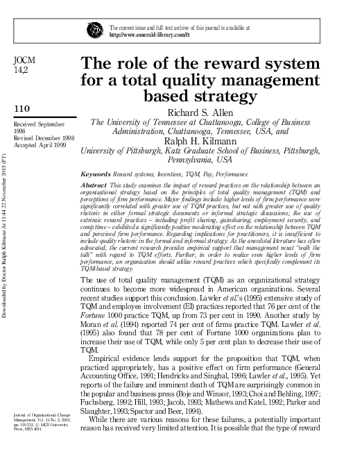 Sample total rewards strategy picture