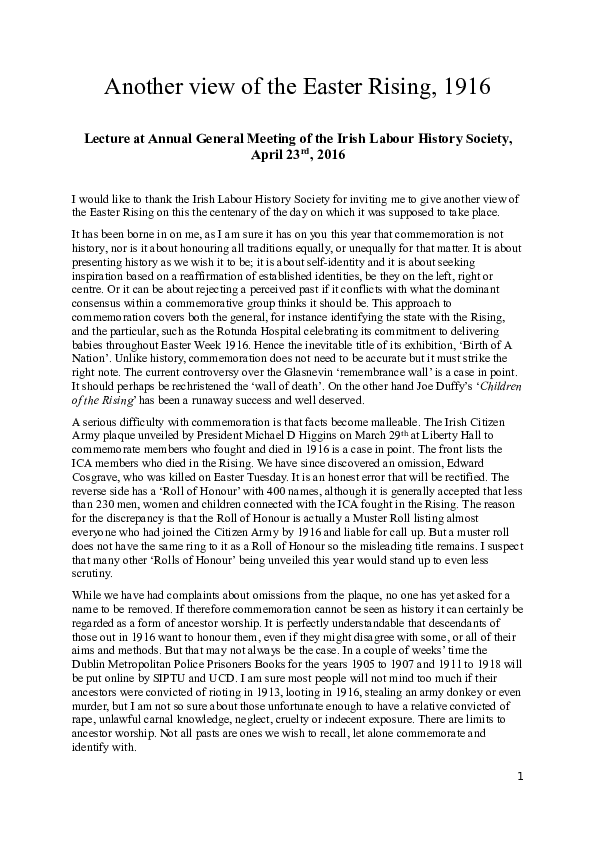 Essay easter rising 07 picture