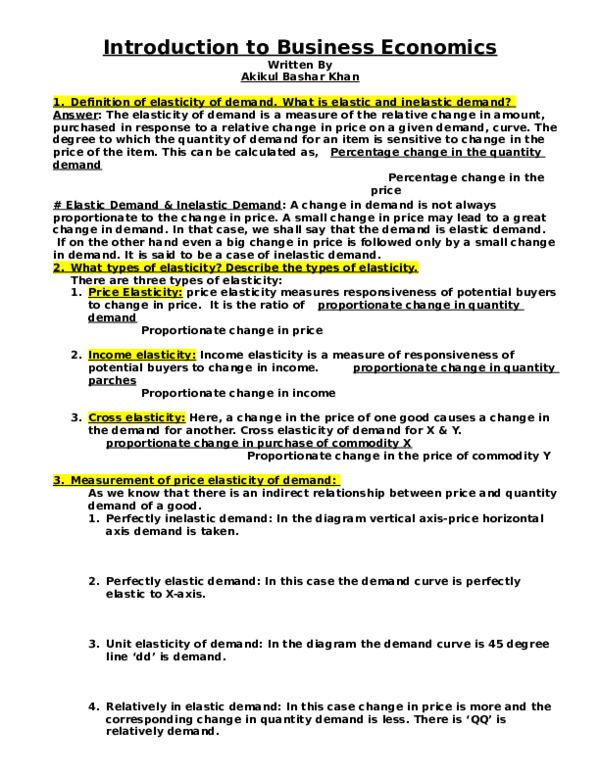 (DOC) Introduction to Business Economics
