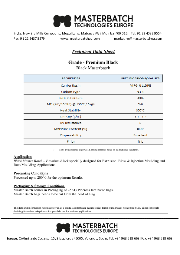 (PDF) Grade Premium Black Black Masterbatch and sales masterbatcheu