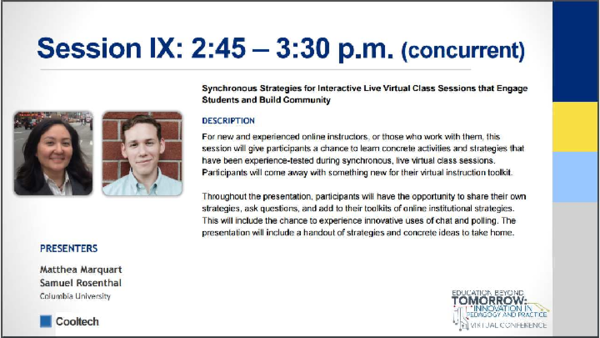 (PDF) Synchronous Strategies for Interactive Live Virtual Class Sessions