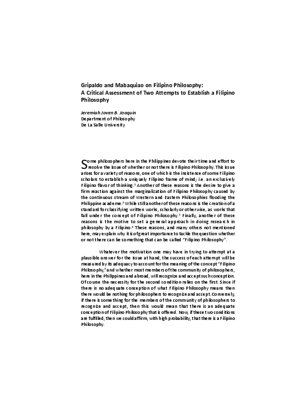 What is the importance of filipino philosophy picture