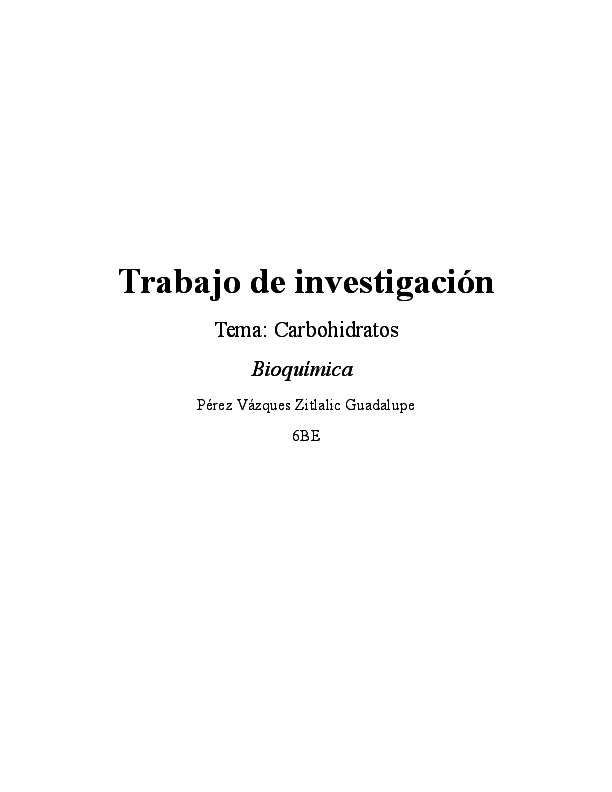  DOC Trabajo De Investigaci n Trabajo De Investigaci n Tema Carbohidratos for Dd Form 1575 Pdf