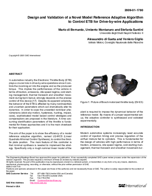 (PDF) Design and Validation of a Novel Model Reference Adaptive ...