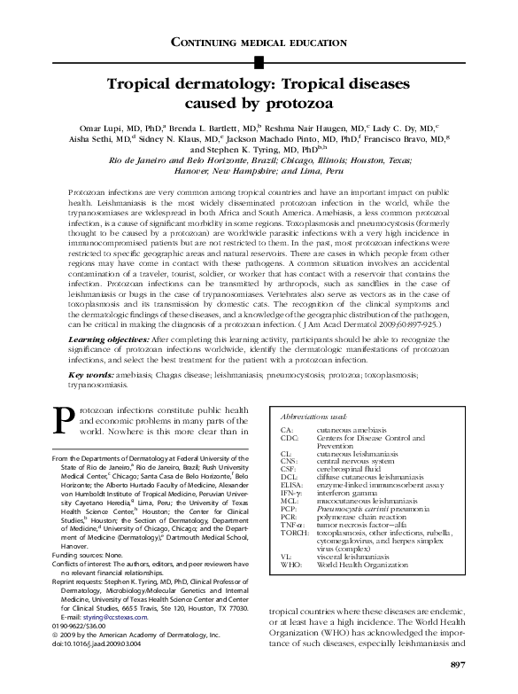 Protozoan diseases essay picture