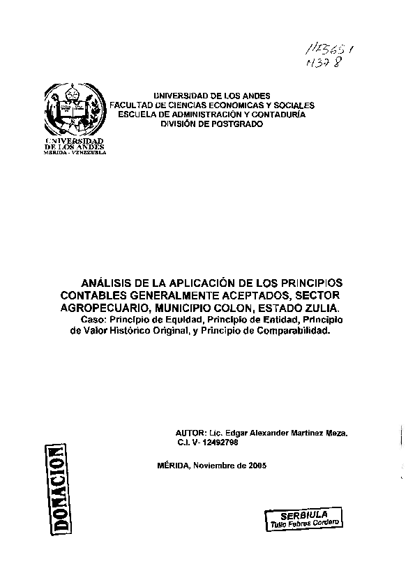 (PDF) UNIVERSIDAD DE lOS ANDES FACULTAD DE CIENCIAS ECONOMICAS y SOCIALES