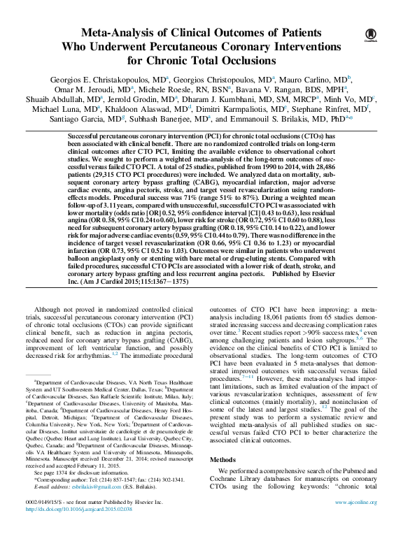 Clinical outcomes essay image