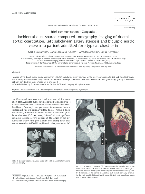 (PDF) Incidental dual source computed tomography imaging of ductal ...