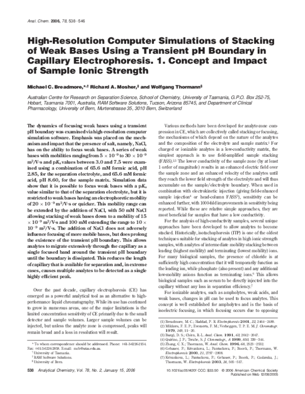 (PDF) High-Resolution Computer Simulations of Stacking of Weak Bases ...