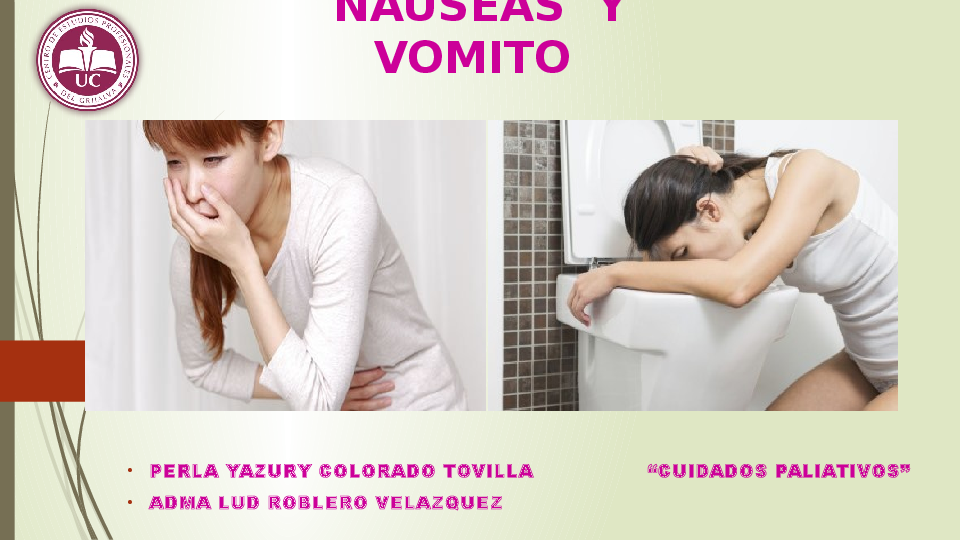 (PPT) NAUSEAS Y VOMITO