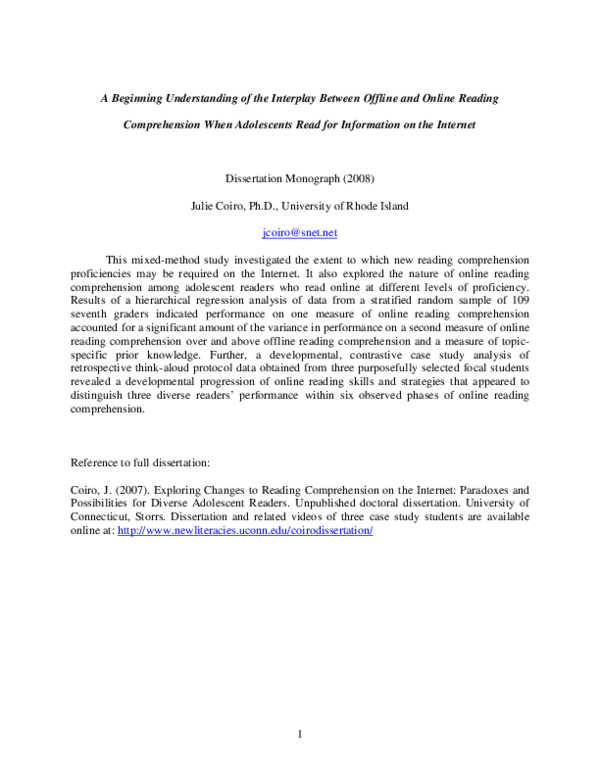 (PDF) A Beginning Understanding of the Interplay Between Offline and ...