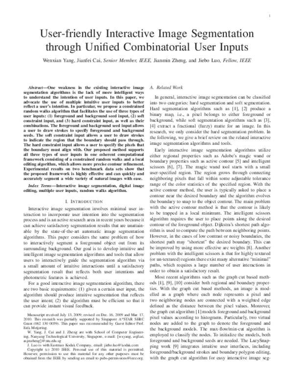(PDF) User-Friendly Interactive Image Segmentation Through Unified ...