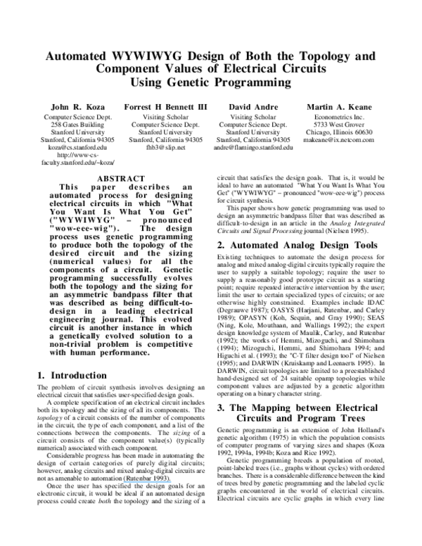 (PDF) Code growth in genetic programming