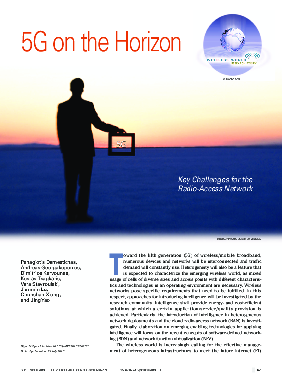 View of (PDF) G on the horizon key challenges for the radio access network