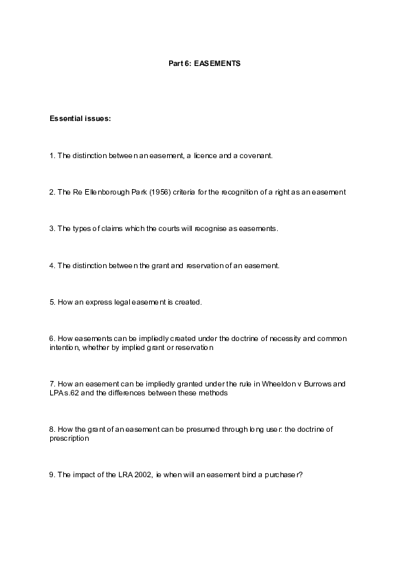 Doc Part 6 Easements P Patel Academia Edu