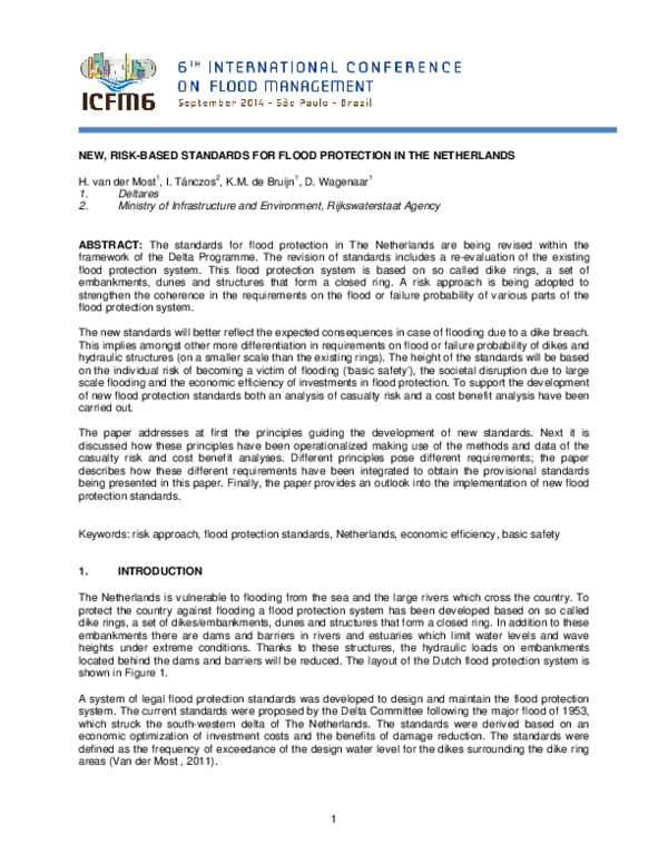 (PDF) New risk-based standards for flood protection in the Netherlands