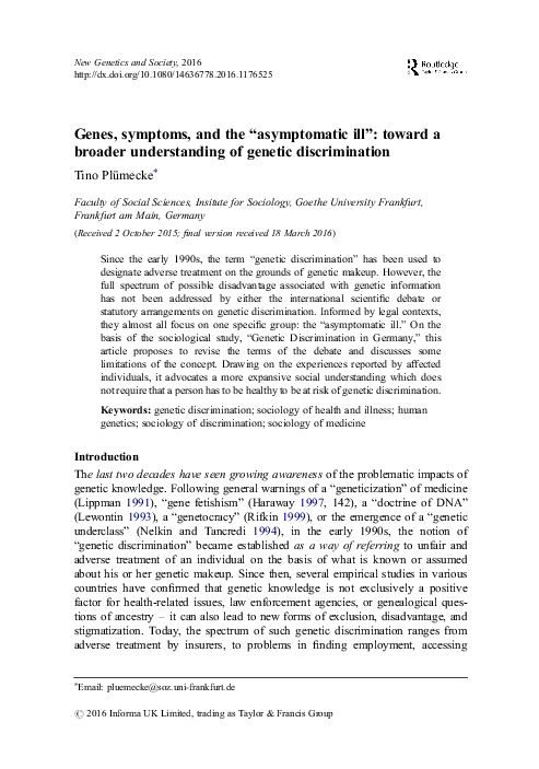 Genetic information discrimination cases picture